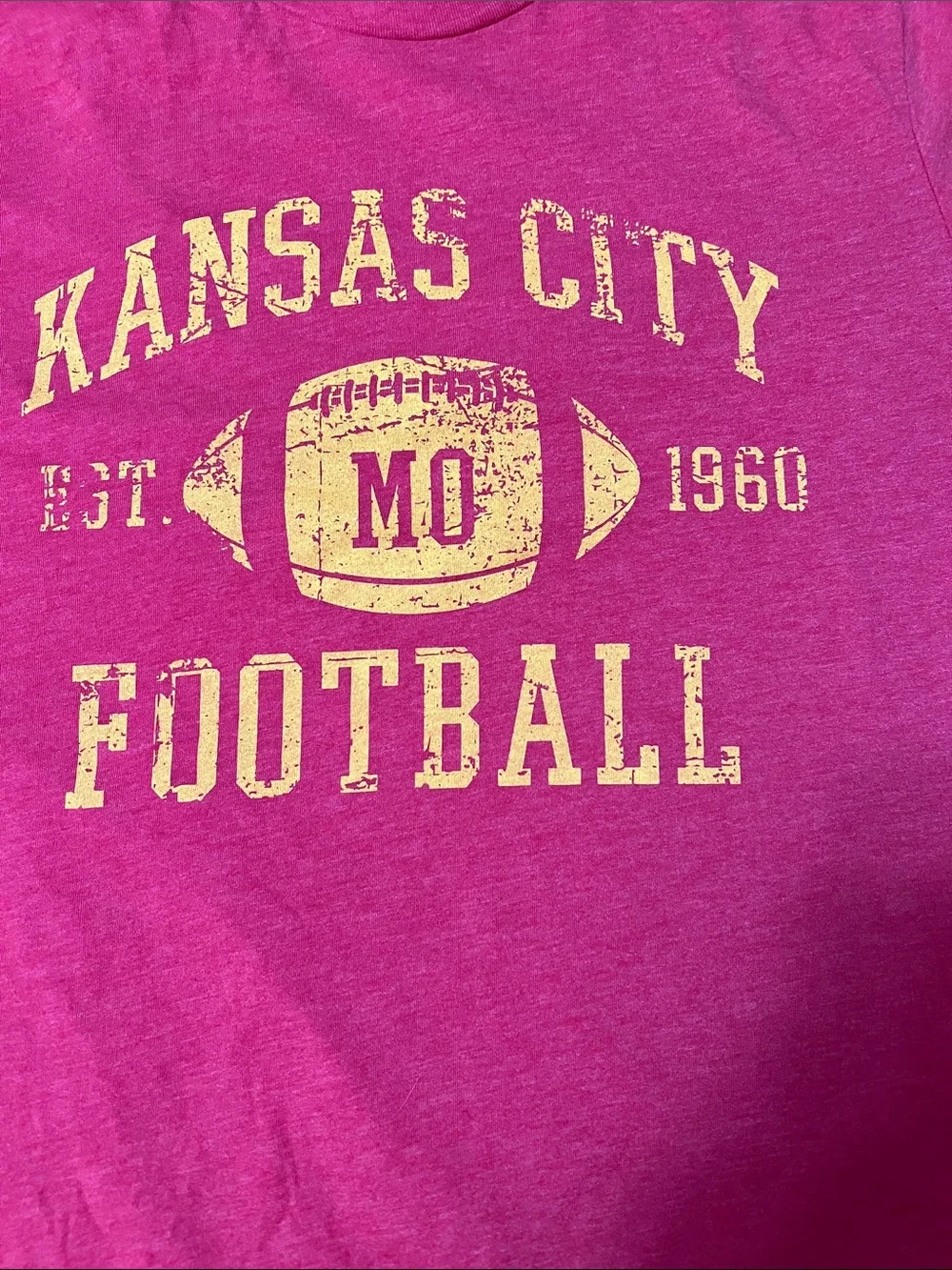 Kansas City Football Graphic T‑Shirt - Red